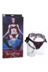 Крепление  для фаллоимитаторов Scandal Corset Harness атласное, цвет: черно-красный