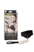 Ошейник с поводком съемный игровой Entice Posture Collar with Leash черный из пвх