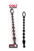 Анальная цепочка длинная COLT Max Beads черная