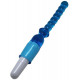 Голубой гелевый анальный вибратор - 25 см.