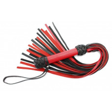 Черно-красная плеть с красной ручкой Турецкие головы - 57 см.