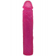Ярко-розовый гелевый фаллоимитатор - 24 см.